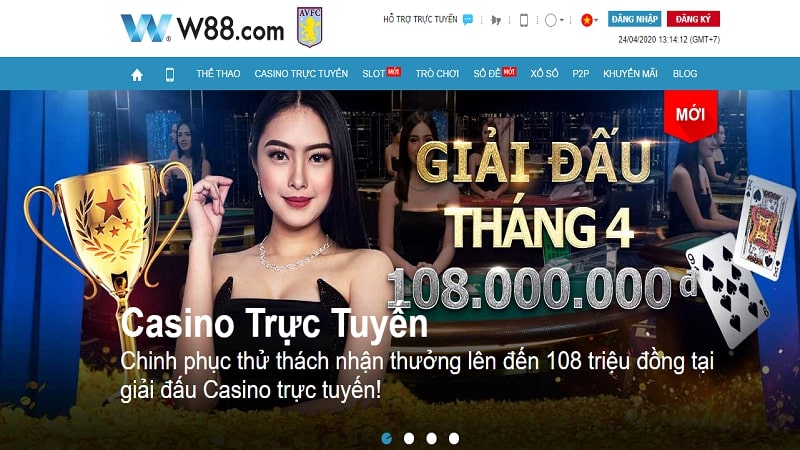 Cá cược bóng đá, casino trực tuyến... Tại W88SO.COM